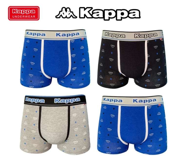 Pack de 4 bóxer Kappa, tallas M, L, XL y XXL. Envío desde España