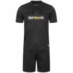 Zeus x Sportspar.de Legend Conjunto de fútbol Camiseta con pantalones cortos negro (tallas S, M y XL)