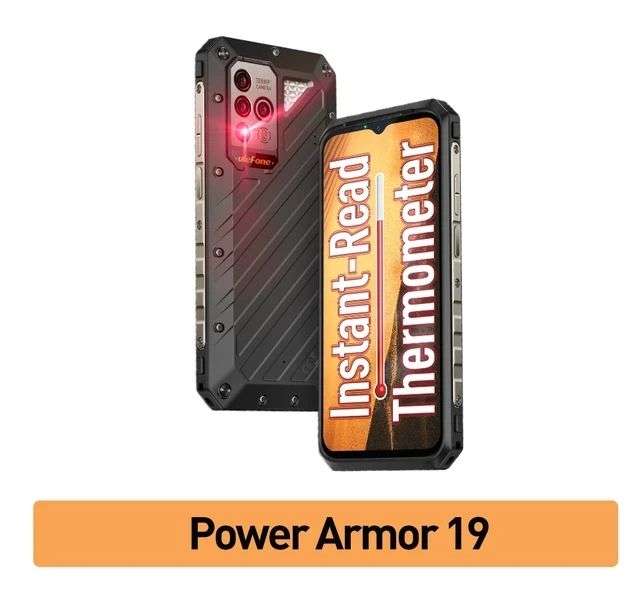 Ulefone-teléfono inteligente Power Armor 19, smartphone resistente con Android 12, 17GB de RAM, 256GB (al tramitar)
