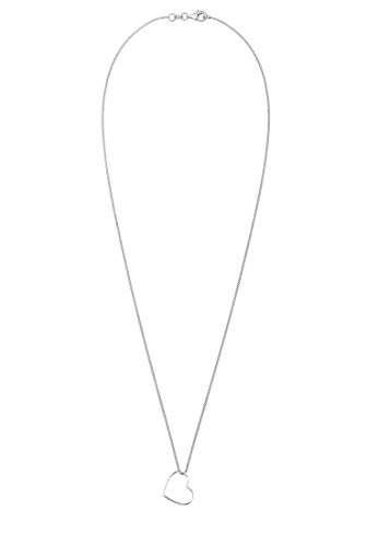 ELLI Collar Colgante 45cm Corazón en Plata de Ley 925