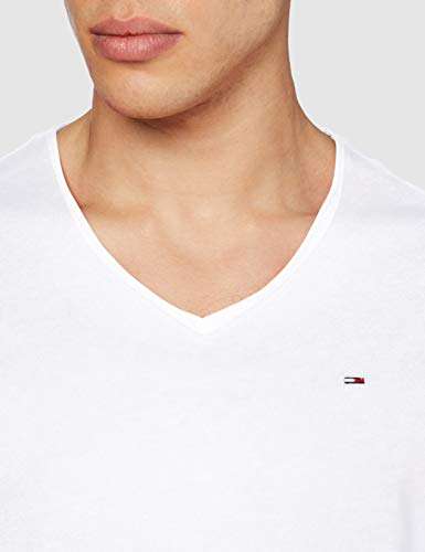 Tommy Hilfiger TJM Slim Jaspe Cuello En V Camiseta para Hombre