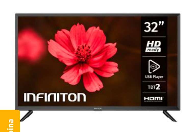 Infiniton Intv-32ba130 - Televisor 32", Hd Ready, Hdmi 2.1, Usb Reproductor Y Grabador