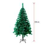 Gerimport Árbol de Navidad 1000 Puntas Verde 240 Cm - Estilo Navideño - PVC y Acero - Fácil Montaje