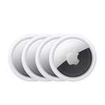 Apple AirTag, Rastreador inteligente, Paquete de 4, Compatible con iPhone o iPad, IP67 Resistencia a salpicaduras, agua y polvo, Blanco