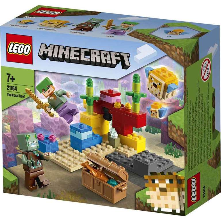 LEGO 21164 Minecraft El Arrecife de Coral, Juguete de Construcción Reconfigurable