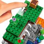 LEGO Minecraft La Mina Abandonada, Juguete de Construcción para Niños de 7 Años o Más, Juego de Acción con Ladrillos, Araña, Zombie y Slime