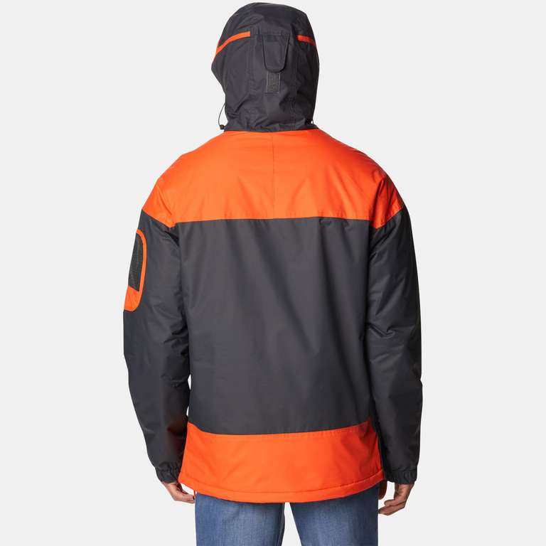 COLUMBIA - Chaqueta con capucha "Challenger Pullover" - negro y naranja