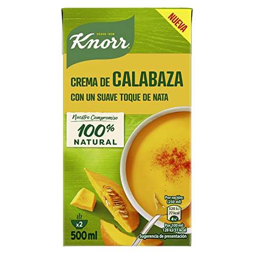 Knorr Crema de Calabaza 500ml + 15% dto