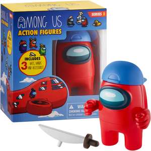 Among Us Figura de acción coleccionable serie 2 con accesorios (rojo)