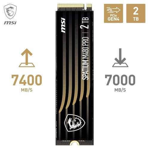 MSI SPATIUM M480 Pro 2TB SSD M.2 NVMe PCIe 4.0