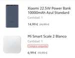 Xiaomi 22.5W Power Bank 10000mAh + Báscula Xiaomi [11'98€ con 600 puntos]