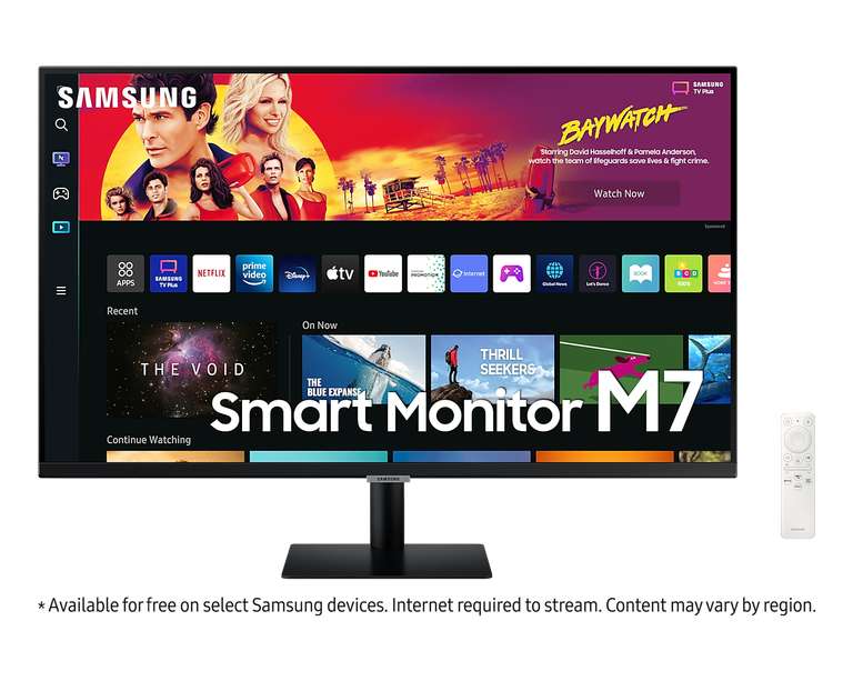 Samsung Smart Monitor de 32" de Alta Resolución UHD 4K LS32BM700UPXEN
