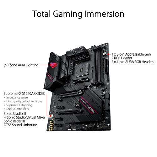 ASUS ROG Strix B550-F Gaming - Placa Base Gaming ATX AMD AM4 con VRM de 14 Fases, PCIe 4.0