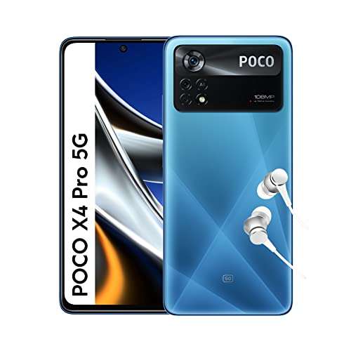 POCO X4 Pro 5G Laser blue 6GB RAM 128GB ROM + Auriculares