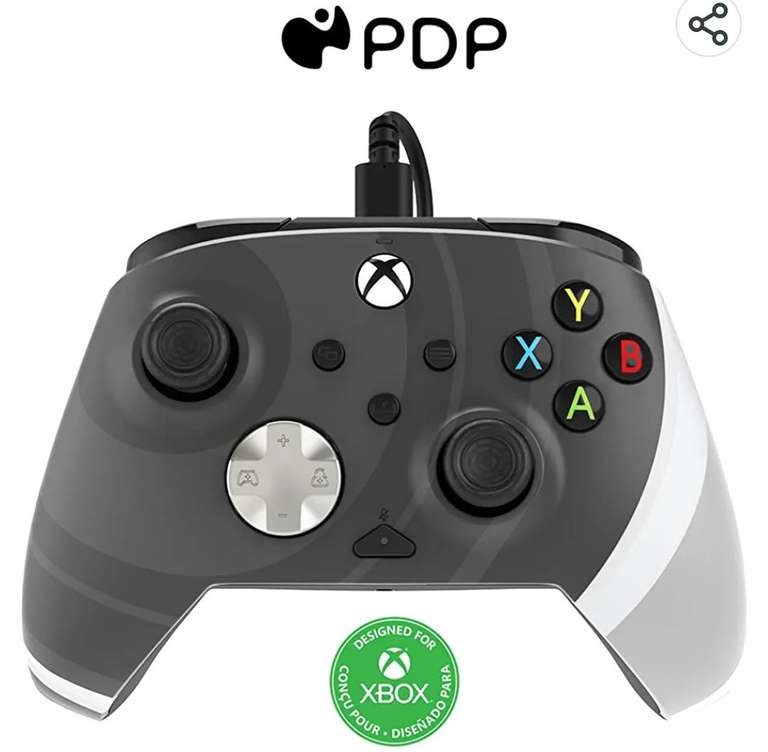 Pdp rematch xbox wired mando radial black for xbox series x|s, xbox one, officially licensed