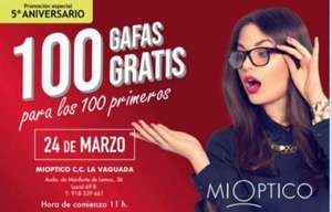 100 gafas gratis en C.C la Vaguada