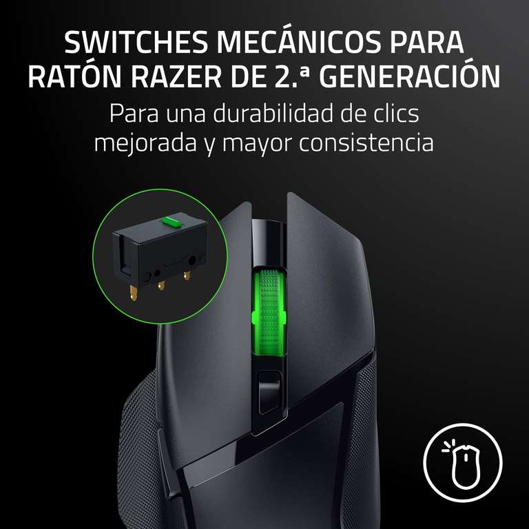 Razer Basilisk V3 X HyperSpeed - Ratón Inalámbrico Gaming 18000 DPI - RGB