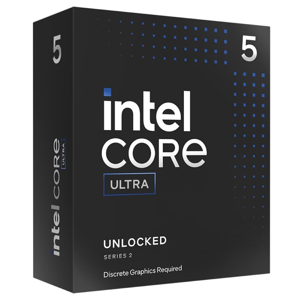 Procesador Intel Core Ultra 5 245KF, 14 núcleos, hasta 5,2 GHz, LGA1851, PCIe 5.0 y DDR5