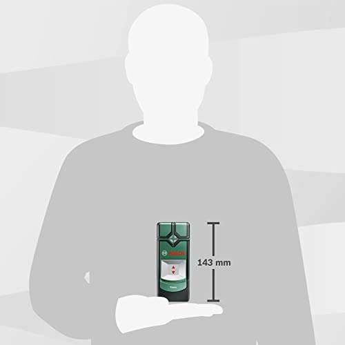 Bosch Truvo - Detector digital, manejo sencillo con un botón, escáner de pared para detectar cables bajo tensión y metales