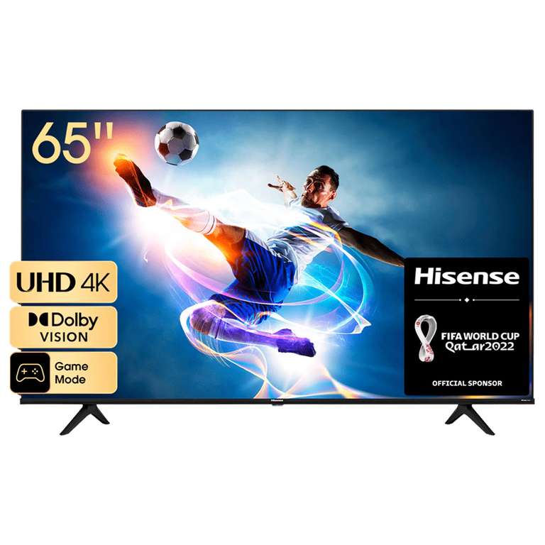TV LED 165 cm (65") Hisense 65A6BG UHD 4K, Dolby Vision