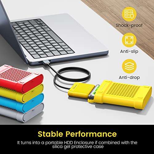 Adaptador USB 2.0 SATA a USB para disco duro de 2,5 pulgadas, compatible con UASP con 2,5 pulgadas 0,3 M (GM1-2AB)