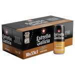 Estrella Galicia 0,0 Tostada - Cerveza Lager sin Alcohol, Frigopack de 10 Latas x 33 cl (Descontando recompensa de 2,86€) - Lata a 0,44€