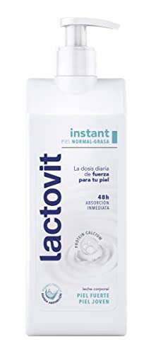3x Lactovit - Leche Corporal Instant con Protein Calcium y de Rápida Absorción, para Pieles Normales y grasas