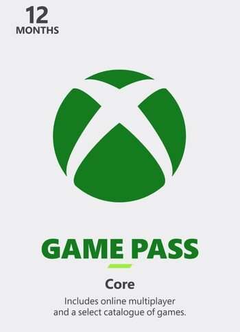 Xbox Game Pass Core Código de 12 months EUROPE