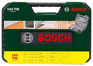 Bosch Profesional Maletín de 103 V-Line unidades para taladrar y atornillar para madera, piedra y metal, perforación y atornillado)