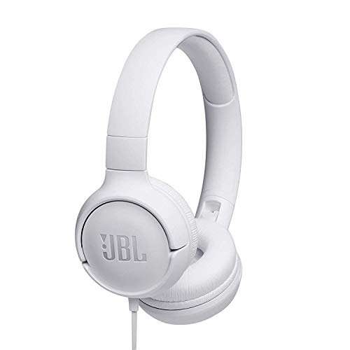 JBL Tune500BT – Auriculares supraaurales inalámbricos con conexiones multipunto y asistente de voz Google now o Siri – Batería de 16h