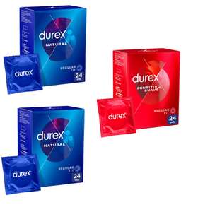 72x Preservativos Durex Natural + Sensitivo Suave (más opciones)