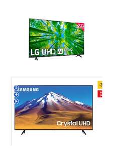 TV LED 190 cm (75") LG 75UQ80006LB Ultra HD 4K Smart TV por 779€ en puntronic y TV SAMSUNG UE75TU7025 75'' 4K Ultra HD 739,99€ en Worten.