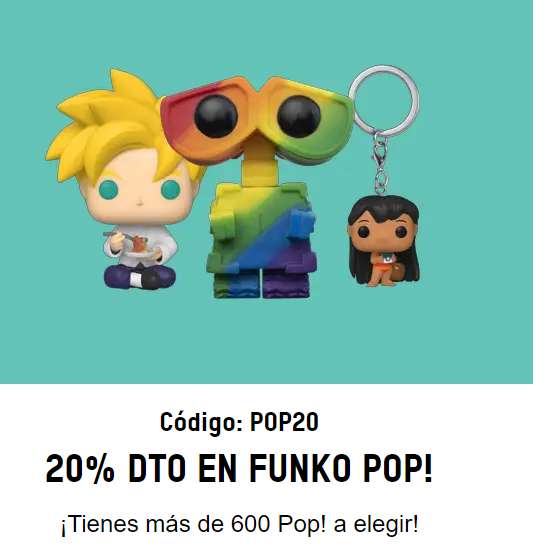 20% dto en FUNKOS cupón POP20