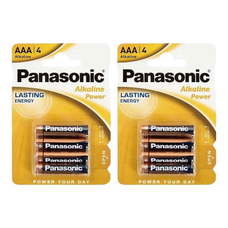 8 pilas Panasonic AA/AAA por 1,10 con envío incluido