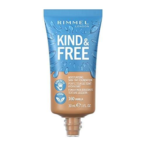 Rimmel Kind & Free Base de Maquillaje, Tono 160 Vanilla, 30 ml