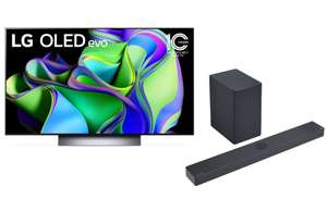 TV 65" LG OLED C3 Evo (65C34LA) + barra de sonido LG SC9S valorada en 999€ [Precio final con reembolso de 400€]