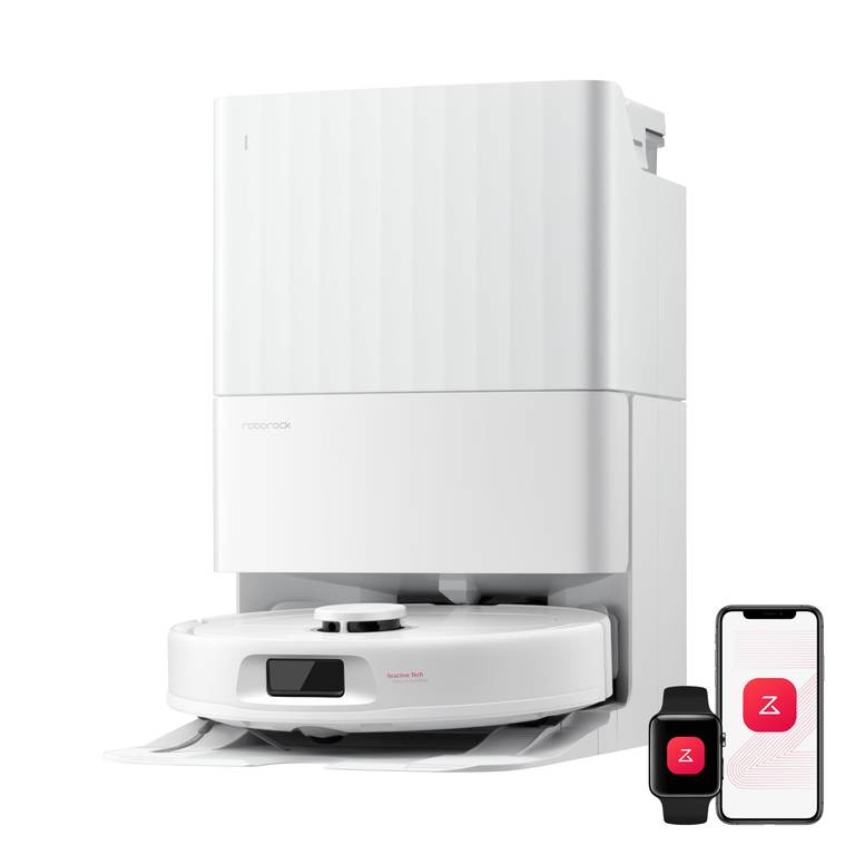 Robot Aspirador Roborock Qrevo S Pro (18.500 Pa, base todo en uno, fregonas giratorias, bolsa 2,7L, antienredos, navegación IA, blanco)