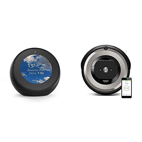 Echo Spot negro + iRobot Roomba e5154