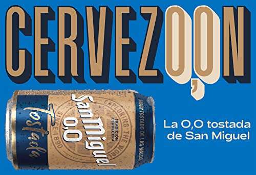 San Miguel 0,0 Tostada, Cerveza Lager Sin Alcohol, de Gran Elaboración, Ligeray Refrescante, Pack de 24 Latas de 33 cl, 0.0 %