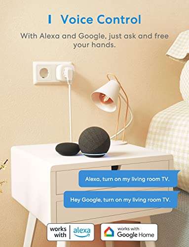 4 Enchufes Inteligentes con Monitor de Consumo. Wifi (Google Home y Alexa). Precio Mínimo.