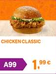 Chicken Classic por sólo 1,99€ // Patatas medianas GRATIS o Pétalos de cebollas (Mínimo 10€ sólo para auto)