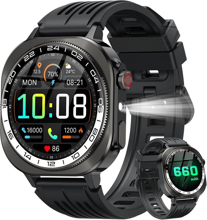 Smartwatch Militar AMOLED 63% descuento – 47,49€ en vez de 129,99€
