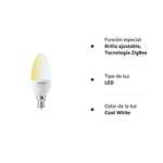 Smart Bombilla LED + Zigbee, vela, E14, equivalentes de 40 W, luz blanca ajustable