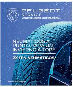 Promoción neumáticos 2X1 PEUGEOT SERVICE