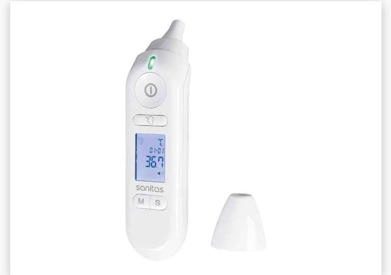 Vitalcontrol Termómetro multifunción con alarma óptica de fiebre