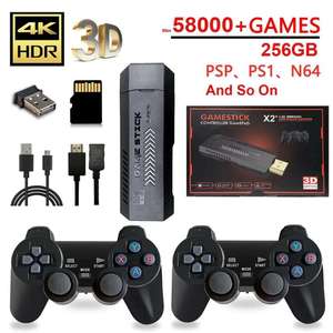 Consola Stick de videojuegos Retro X2 PLUS GD10 (64/128/256GB) -> Hasta 58.000 juegos, emulación hasta PS1/N64/DreamCast/PSP)