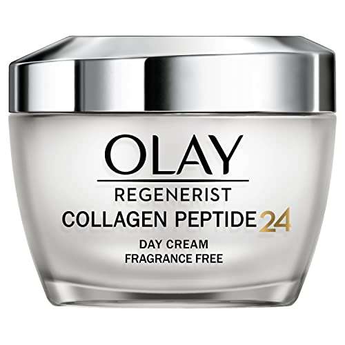 Olay Regenerist Collagen Peptide24 Crema de Día Sin Perfume, Revela Una Piel Fuerte y Luminosa en 14 Días
