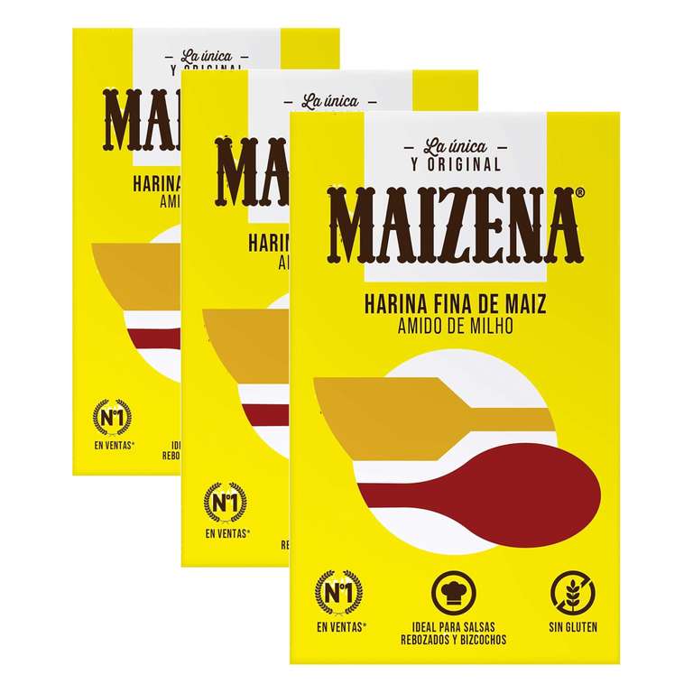 Maizena - Harina Fina de Maíz, 400g (Paquete de 3)