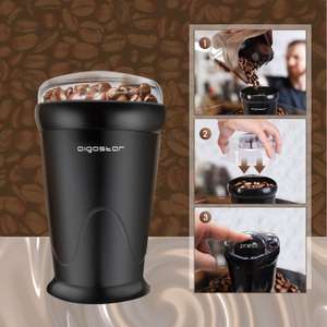 Aigostar Breath 30CFR - Molinillo compacto de café, especias, semillas o granos