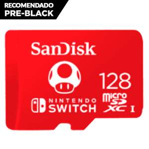 Tarjeta oficial microSDXC de SanDisk 128GB para Nintendo Switch